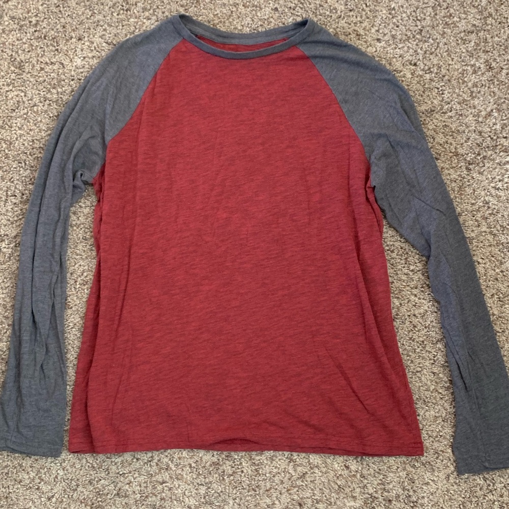 Red and Gray Men’s Long Sleeve